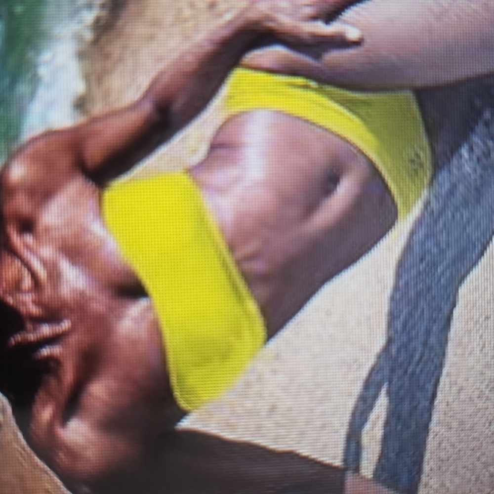 VENUS Sports Illustrated Swim Neon Sporty Bandeau Top Size L